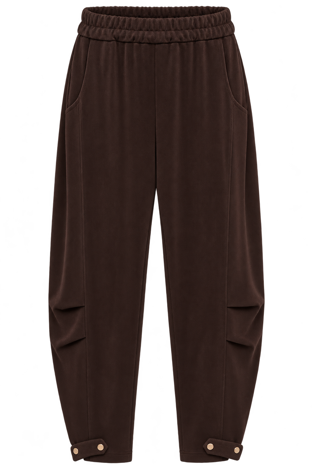 Stylische Barrel Pants aus butterweicher Viskose-Mischung – Trendiger Barrel-Schnitt | One Size