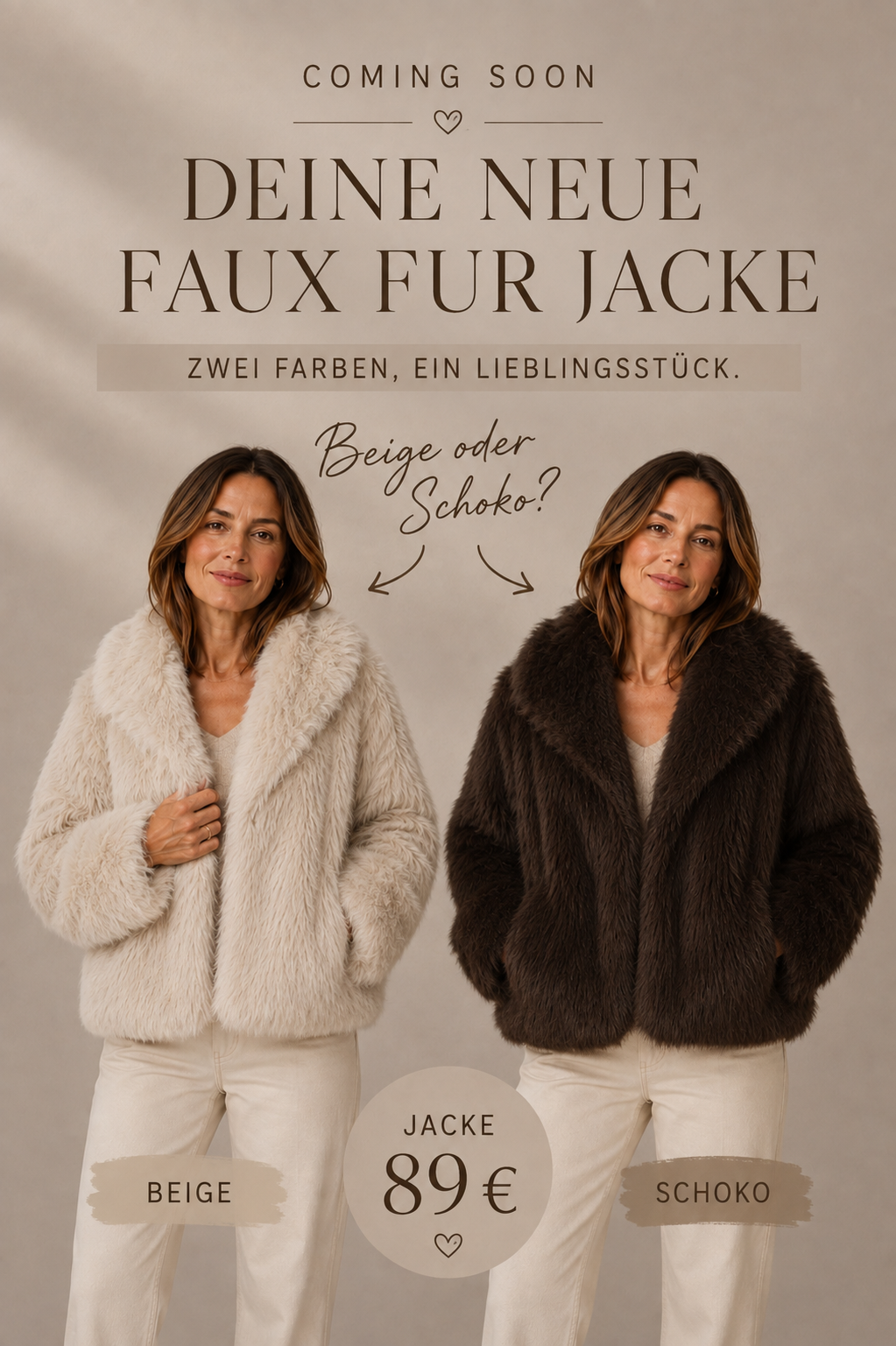 Fake Fur Jacke – kuschelig weich & absolut im Trend