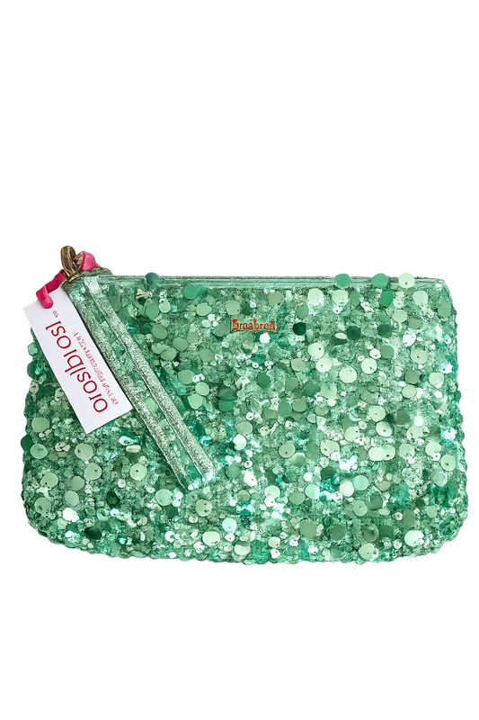 Brasi Brasi – Glitzer Clutch mit Glamour-Look
