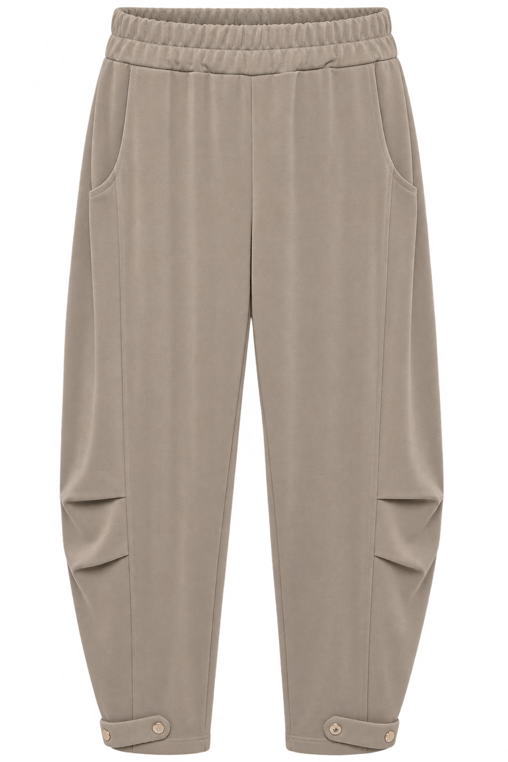Stylische Barrel Pants aus butterweicher Viskose-Mischung – Trendiger Barrel-Schnitt | One Size
