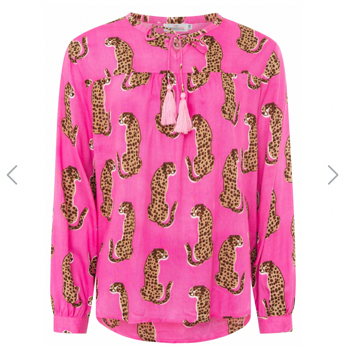 Bluse im Leo-Style aus 100% Viskose