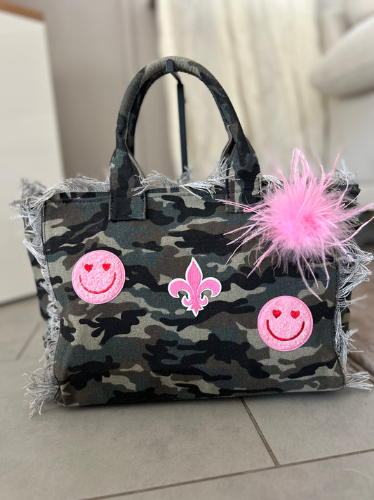 WOW WOW WOW Canvas-Tasche – Einzigartiger Hingucker mit Statement-Charakter