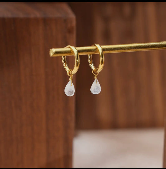 Tropfenförmige Hängeohrringe – Filigran & Elegant“