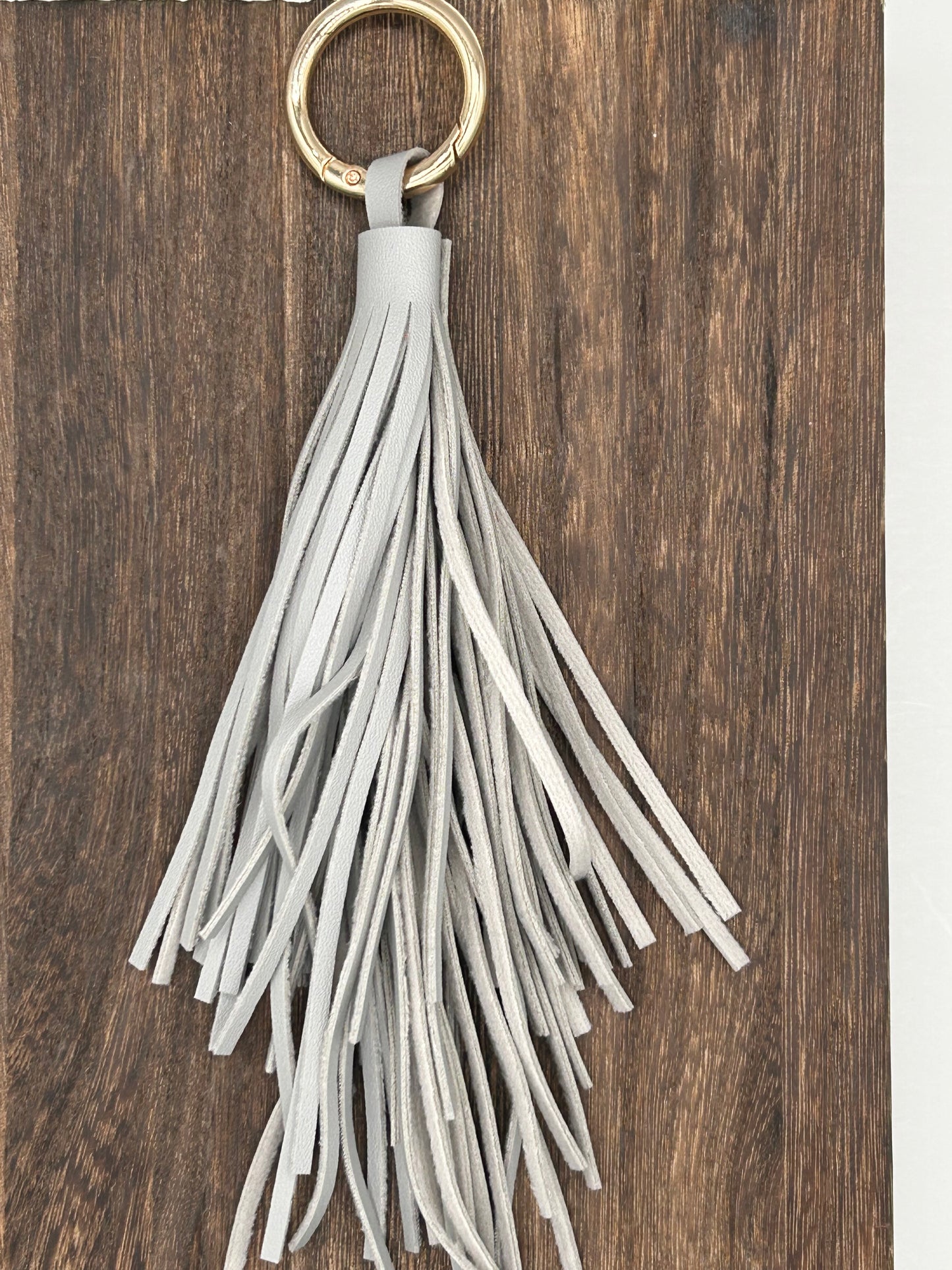 Lederquaste Taschenanhänger