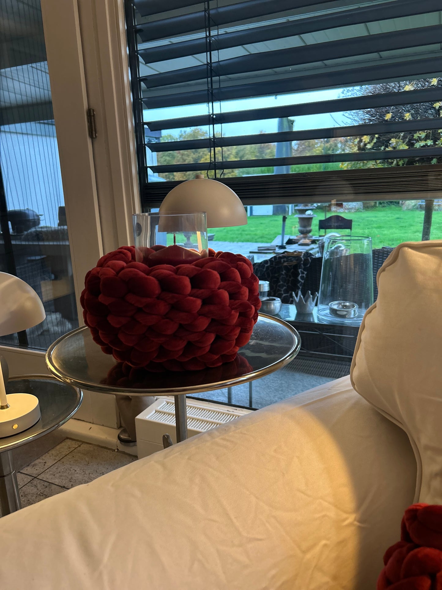 Manschette für Windlicht aus Samt