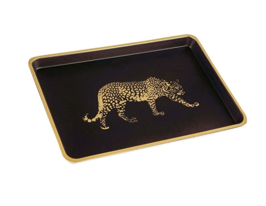Tablett mit Leopardenmotiv