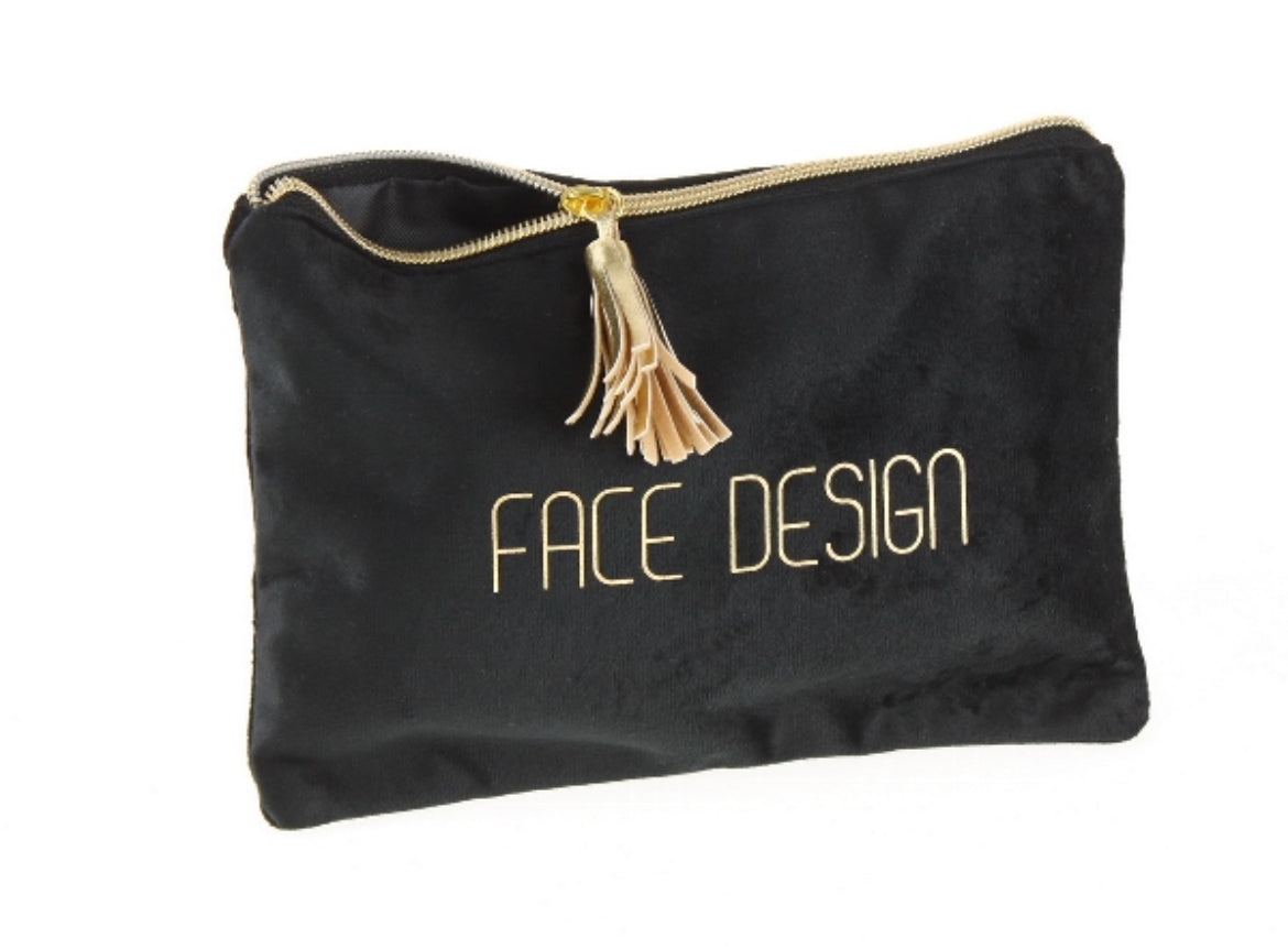 Samttasche Face Design