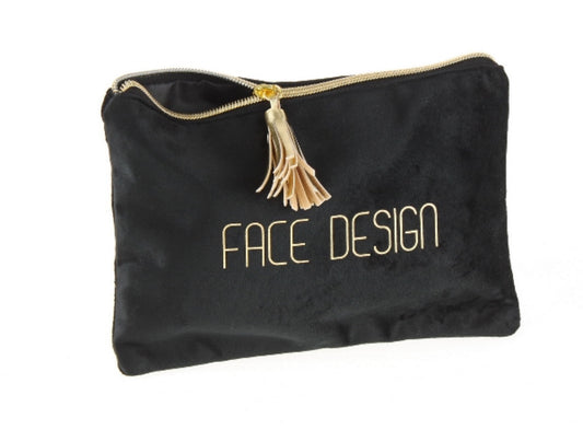 Samttasche Face Design