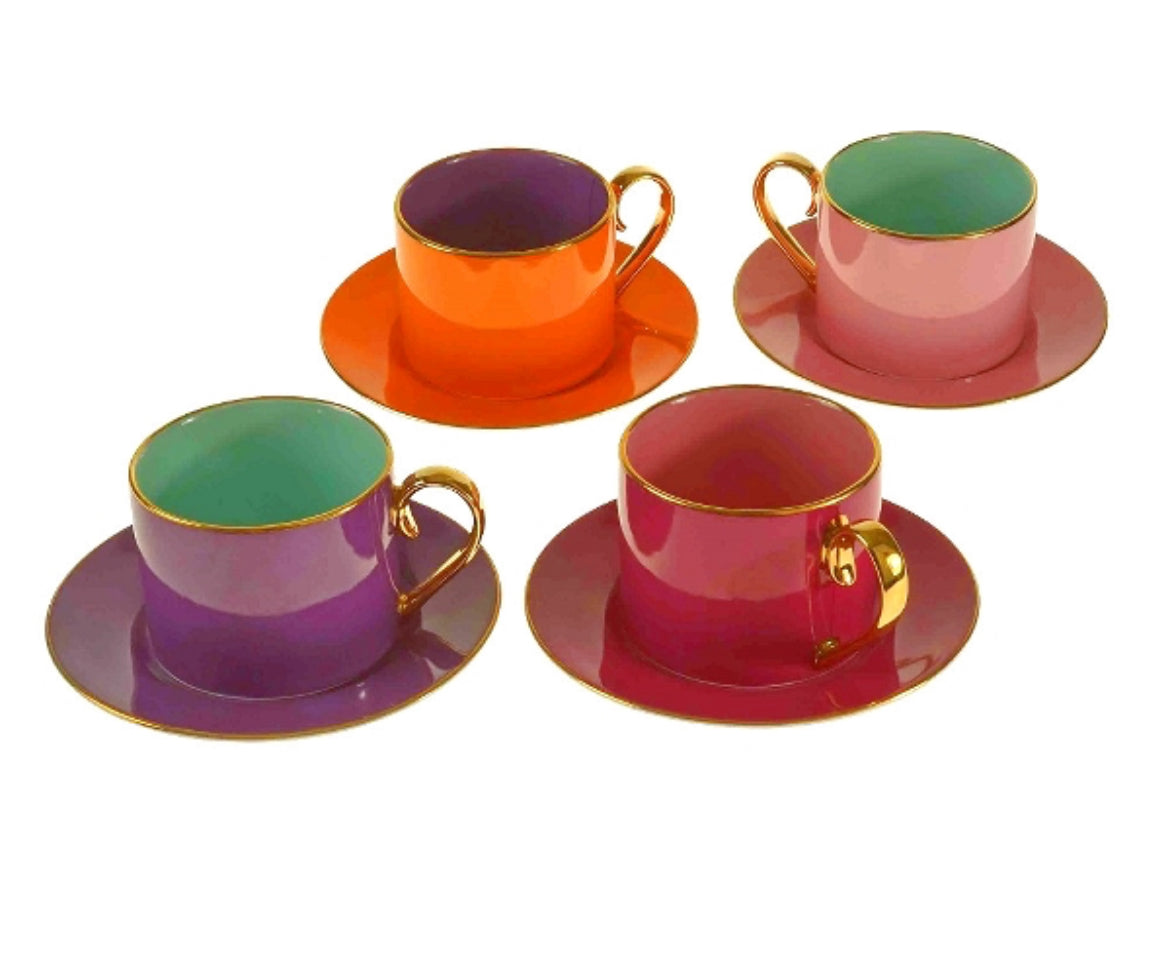 Tasse mit Untertasse Fancy Colors
