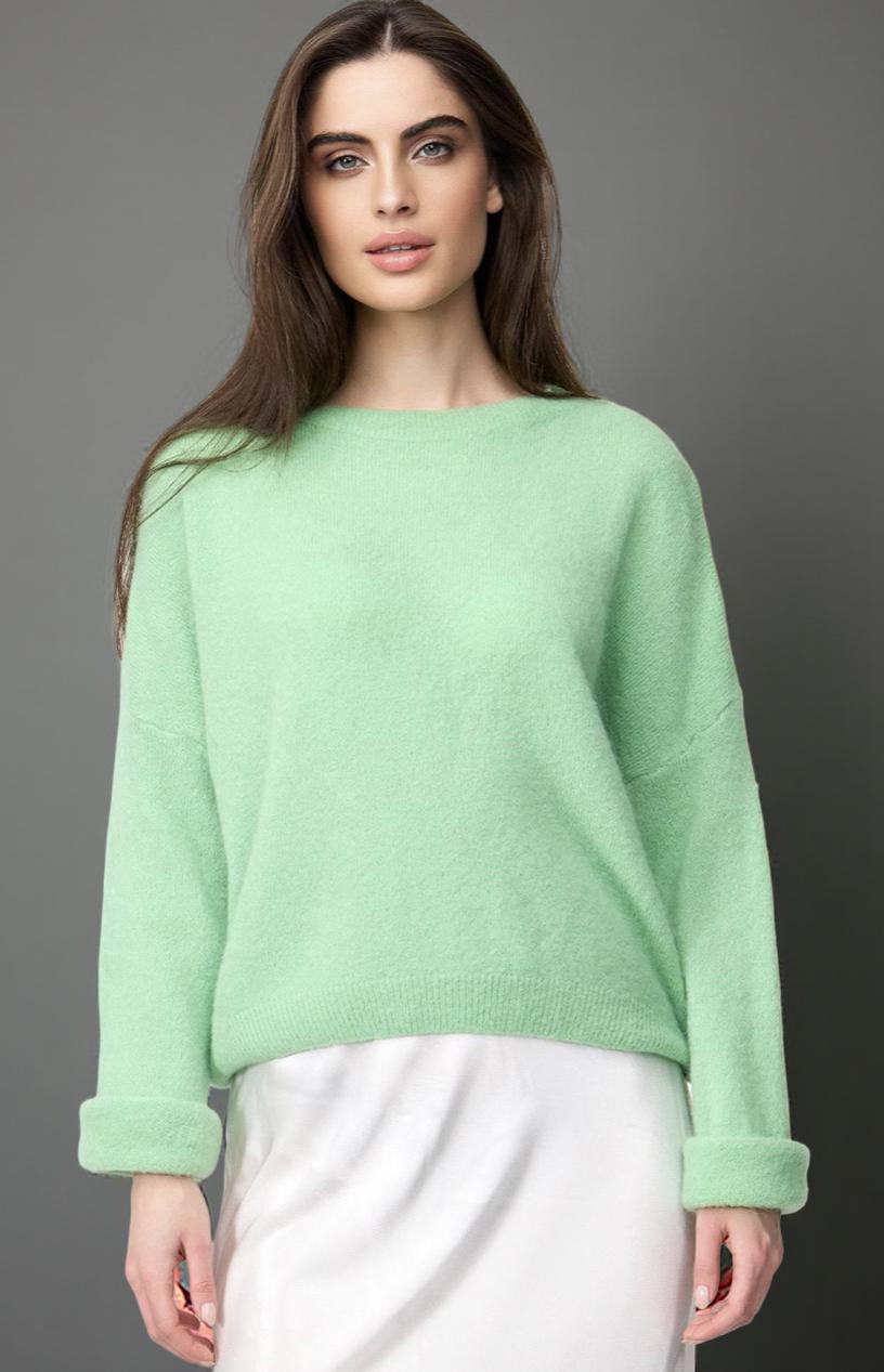 Zeitloser Baby-Alpaka Pullover – boxy geschnitten & weich