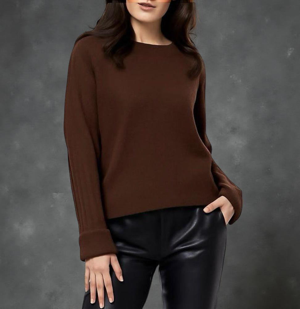 Zeitloser Baby-Alpaka Pullover – boxy geschnitten & weich