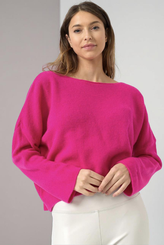 Zeitloser Baby-Alpaka Pullover – boxy geschnitten & weich