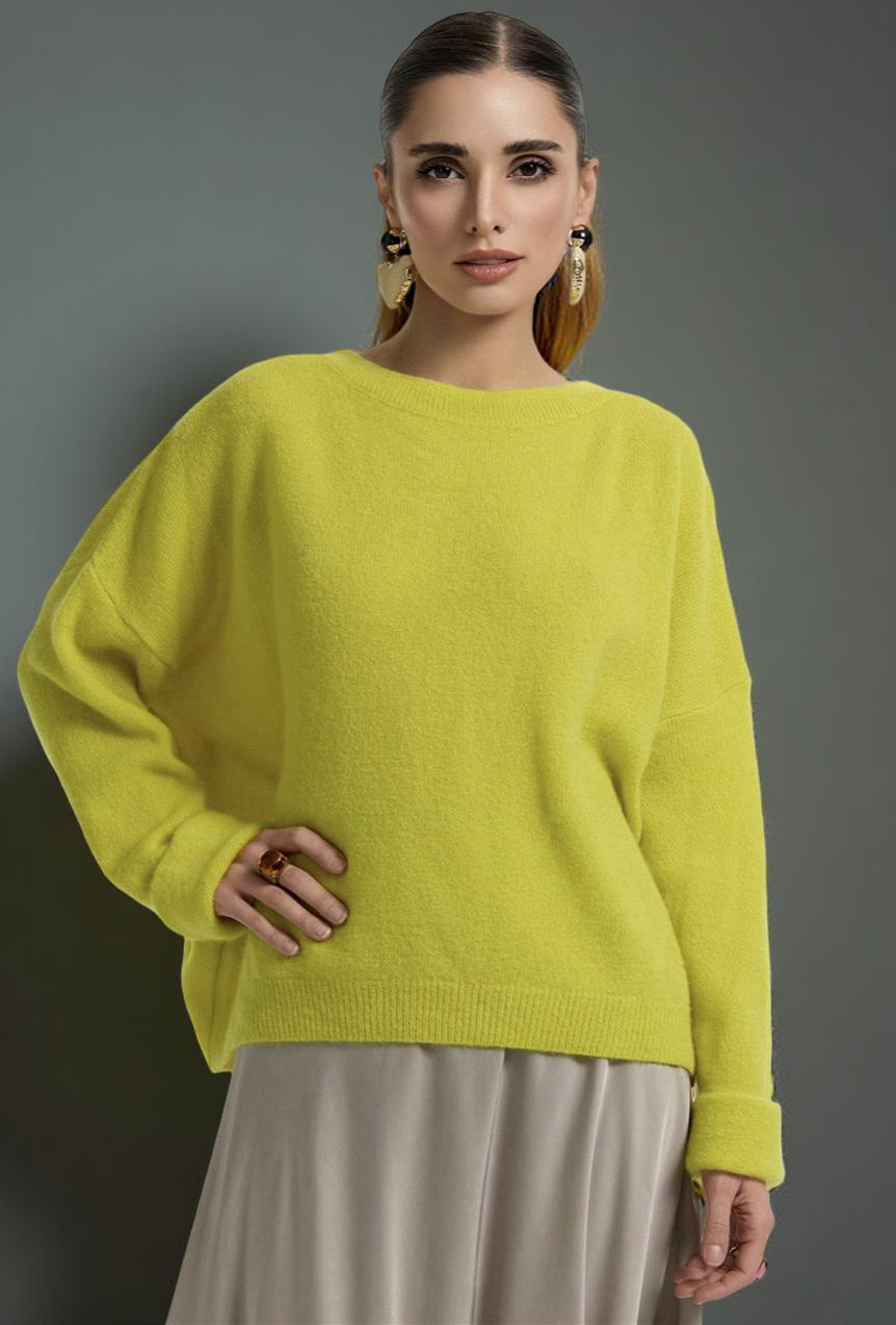 Zeitloser Baby-Alpaka Pullover – boxy geschnitten & weich