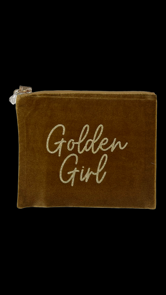 Samt Tasche Golden Girl